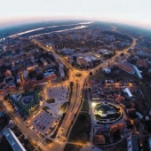 MESTO KOMÁRNO: Letecký pohľad na mesto Komárno - Komárom
